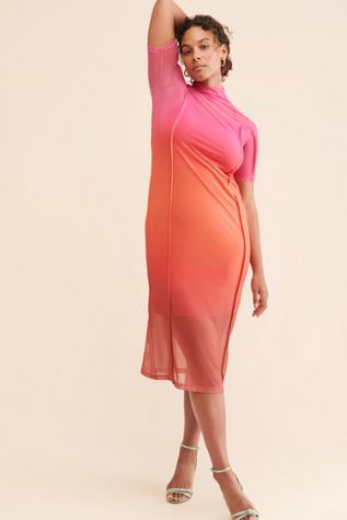 Saemdi Mesh Midi Dress