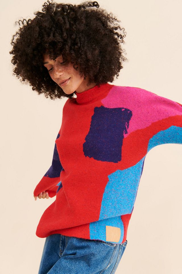 Saemdi Abstract Geo Pullover #3