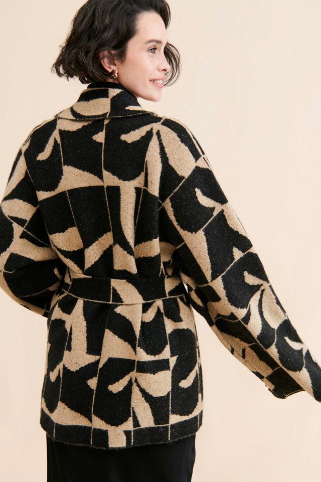 Saemdi Geometric Patterned Cardigan #1