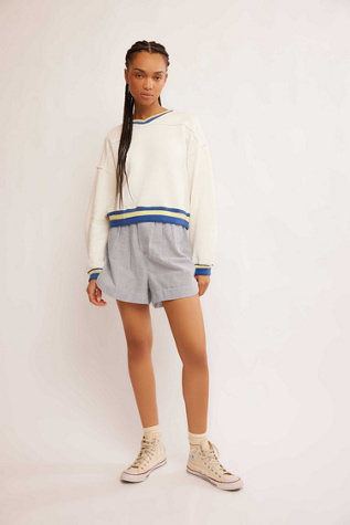 Rio Striped Hem Sweatshirt