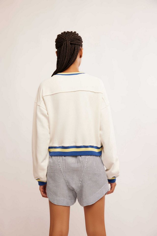 Rio Striped Hem Sweatshirt #1