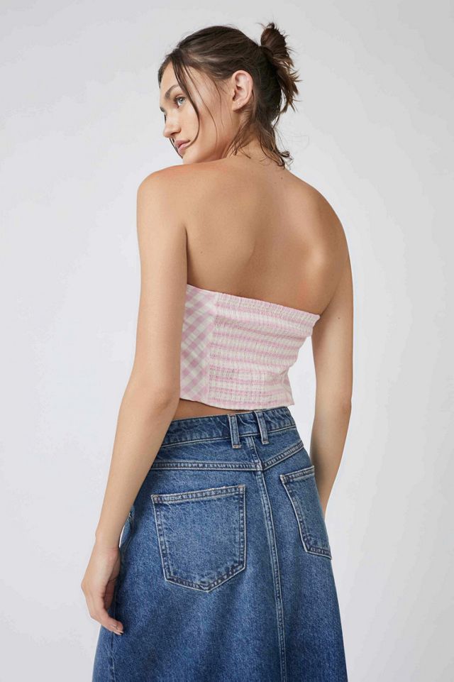Leilani Gingham Tube Top #1