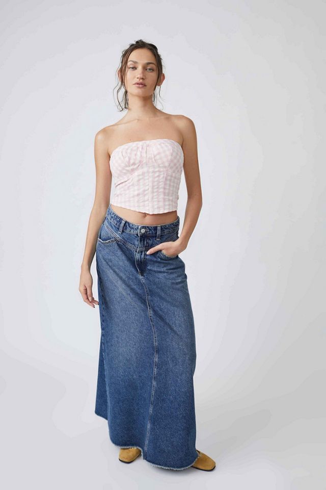 Leilani Gingham Tube Top #3