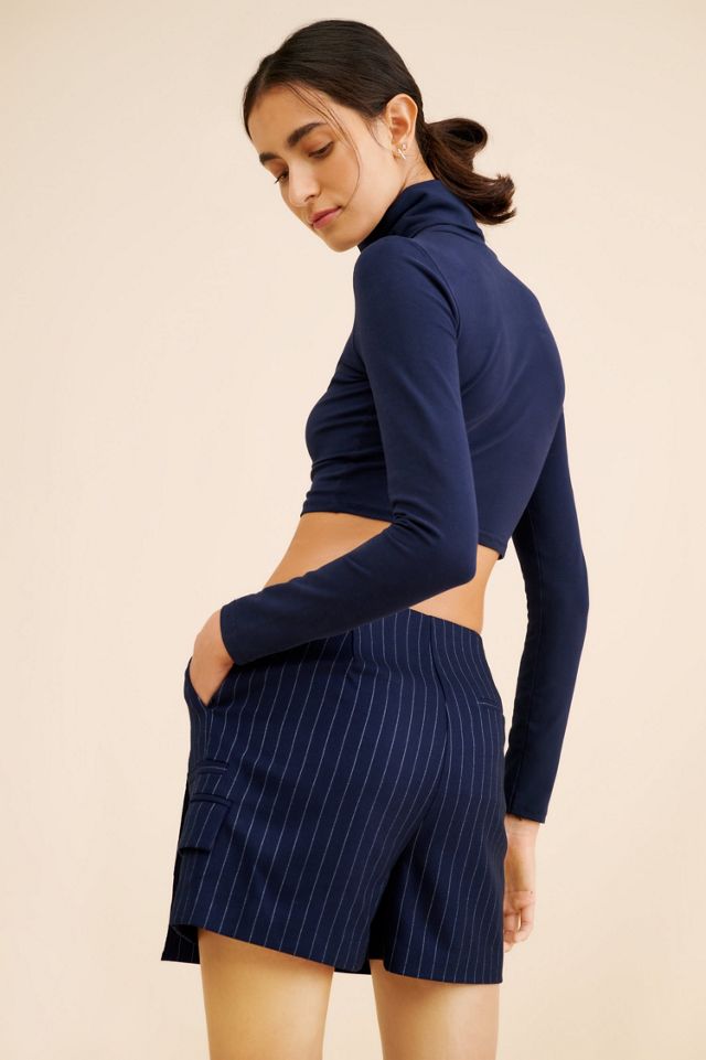 Saemdi Pinstripe Mini Skort #1