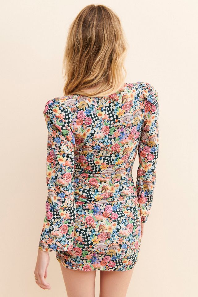 For Love & Lemons June Cape Mini Dress #1