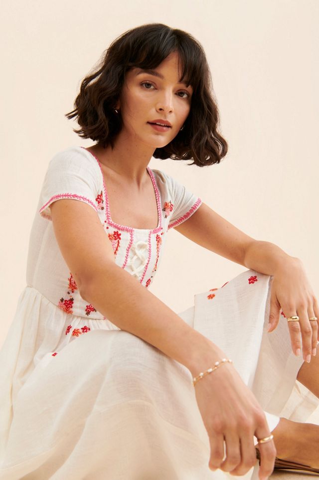 ワンピース Taci Clothing Raffaella Dress Raffaella-IV Tach Clothing Raffaella Embroidered Dress | Free People