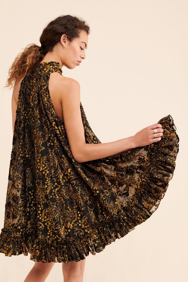 Hemant & Nandita Gold Dust Woman Dress #1