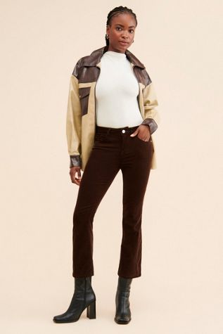 FRAME Le Crop High-Rise Bootcut Jeans