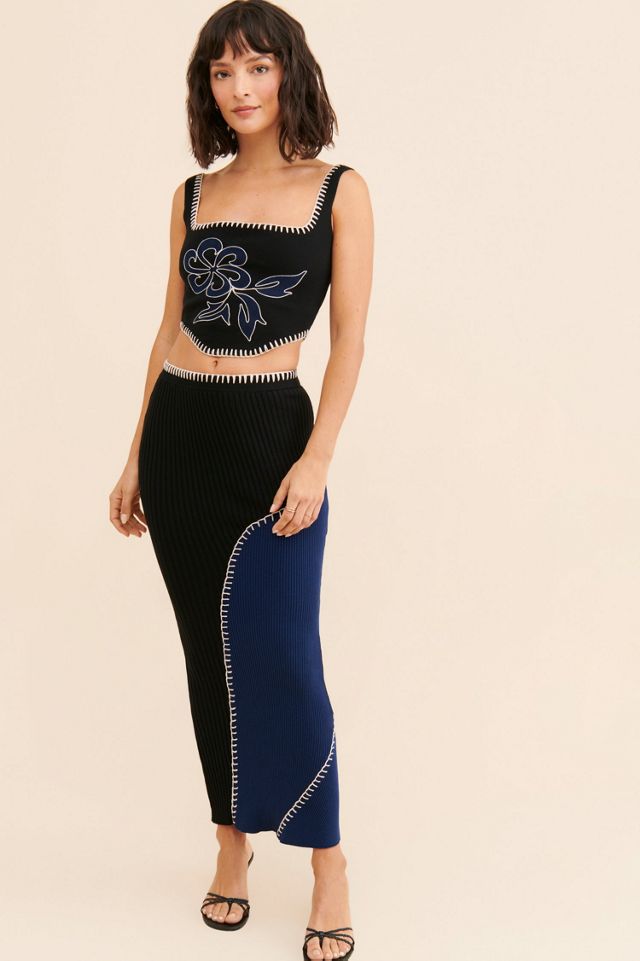 Another Girl Vera Rib Knit Corset Top #3
