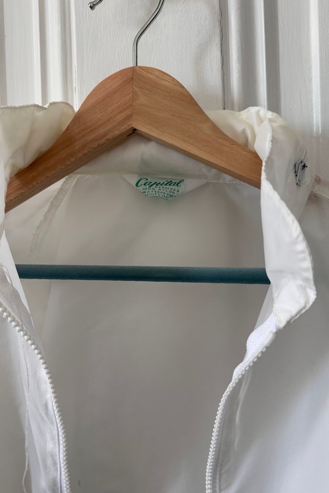 Vintage Bermuda White Windbreaker with Hood Selected by KA.TL.AK #2