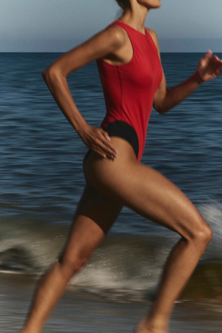 Lets Swim Open Back One Piece