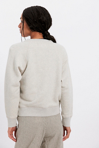 Женские толстовки Free People Junior Solid Sweatshirt Cardi, цвет: Меланжевый серый — фото 2