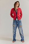 Junior Solid Sweatshirt Cardi