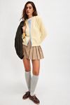 Junior Solid Sweatshirt Cardi