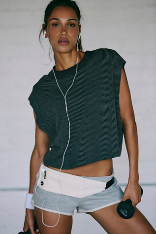 Inspire Textured Tank Top by FP Movement at Free People, Charcoal, XS