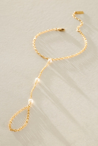 Bobbi Hand Chain by Set & Stones at Free People in Gold