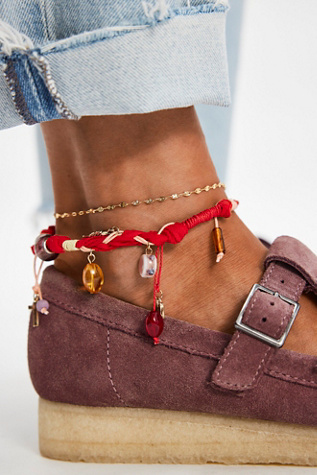 Rio Anklet by Set & Stones at Free People in Gold