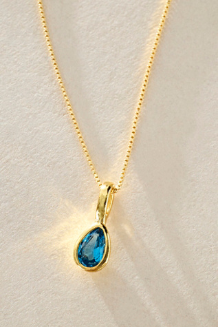 Set & Stones Teardrop Birthstone Necklace
