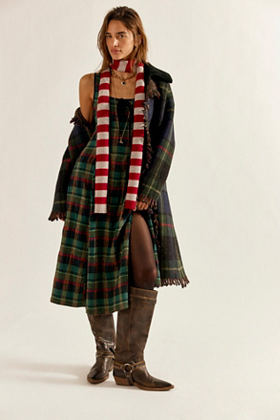 Freya Plaid Midi Dress