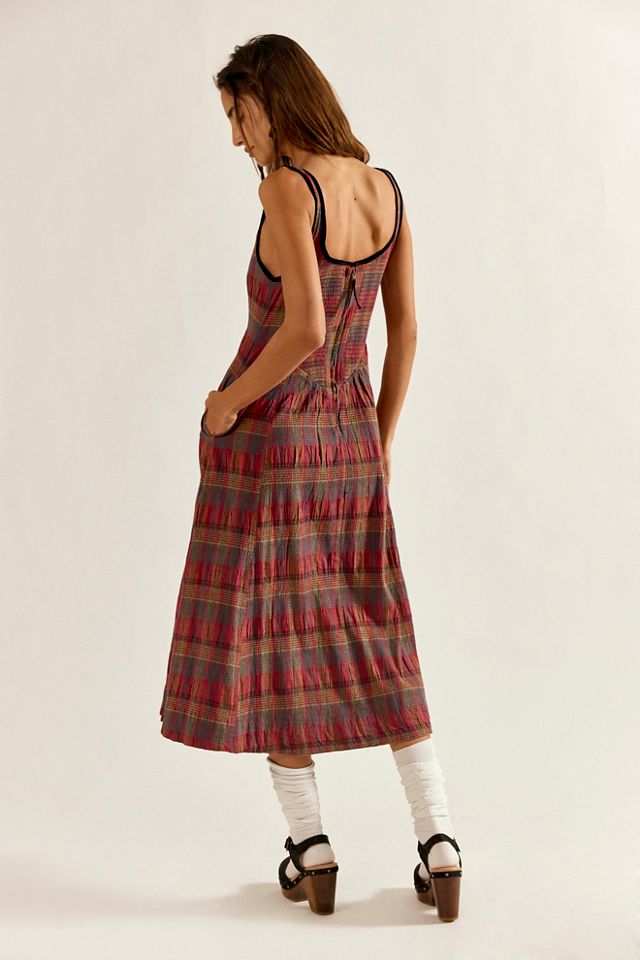 Freya Plaid Midi Dress #2