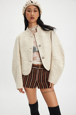 Veste Tsarina par Free People en Ivoire, pour femme taille: XS