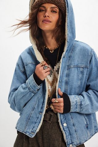 We The Free Asher Cozy Denim Jacket
