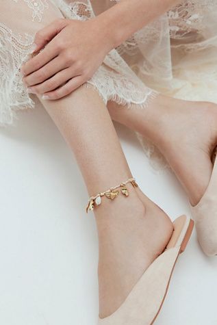 Женские браслеты на ногу L'atelier De Liora Charm, цвет: Слоновая кость — фото 5
