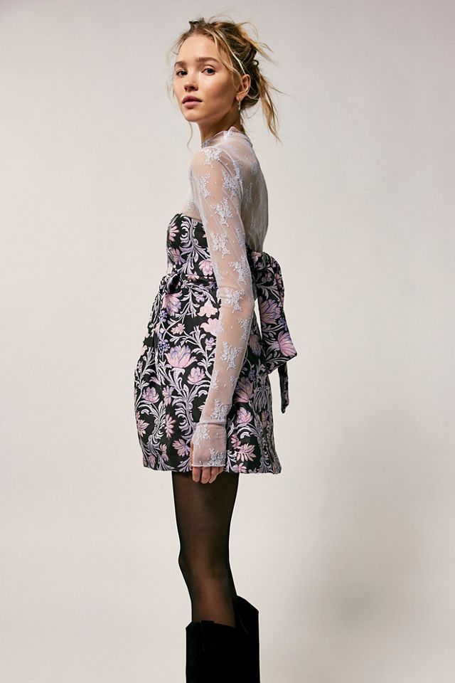 Floreo Jacqaurd Mini Dress #3