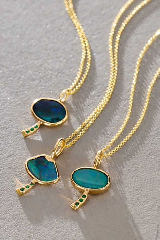 Petite Baleine  Shroom Gemstone Necklace
