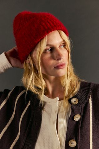 Loopy Mango Tweed Winter Beanie | Free People UK display picture 1