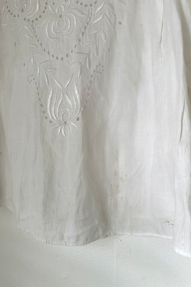 Antique White Cotton Blouse Selected by Grievous Angel Vintage #3