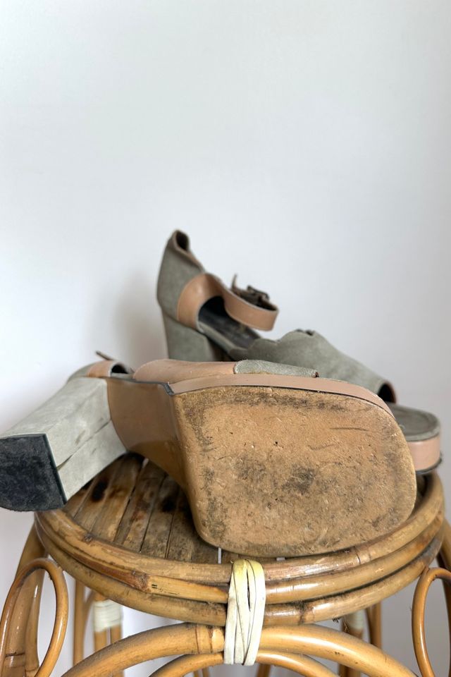 Vintage 1970s Scallop Platform Heels Selected by Grievous Angel Vintage #3