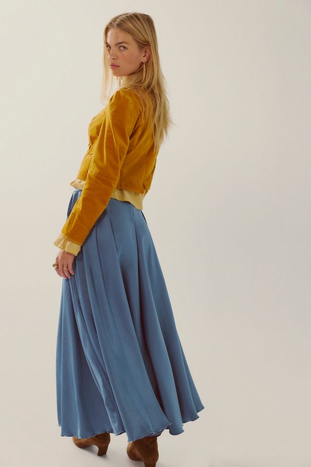 Chilco Mid-Rise Side Slit Maxi Skirt #2
