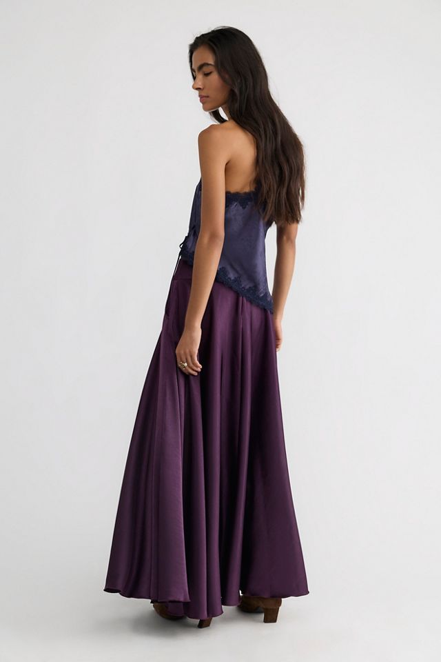 Chilco Mid-Rise Side Slit Maxi Skirt #1