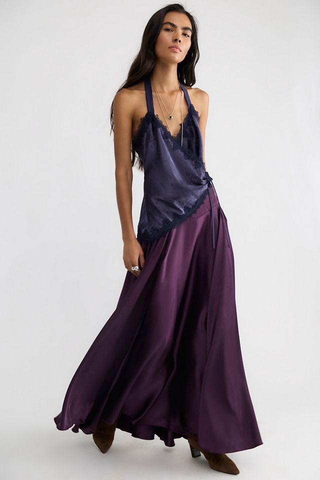 Chilco Mid-Rise Side Slit Maxi Skirt #2
