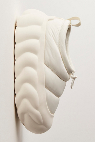 Crocs Overpuff Shorty Slip-Ons at Free People in White, Size: US 9