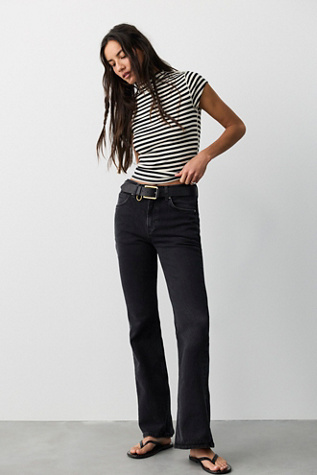 We The Free Double Knot High-Rise Straight Bootcut Jeans