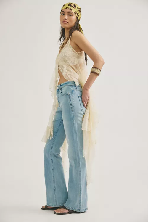 We The Free Double Knot High-Rise Straight Bootcut Jeans