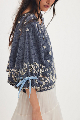 Chemise Bandana Loretta We The Free en Combo Indigo, pour femme chez Free People