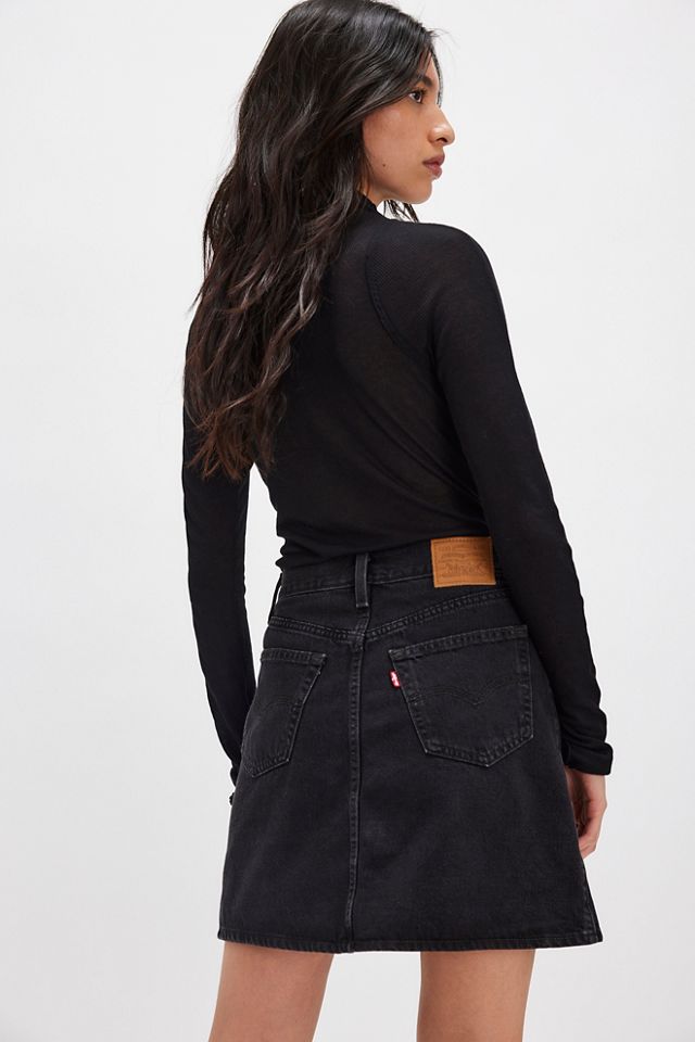 Levi's Retro Button-Front Skirt #1