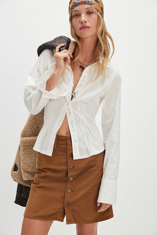 Levi's Retro Button-Front Skirt