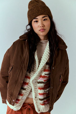 Bombardier Levi's de tous les jours avec col en fausse fourrure d'agneau