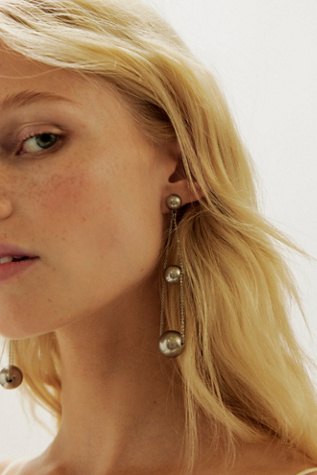 Merri Dangle Earrings by Free People in Silver