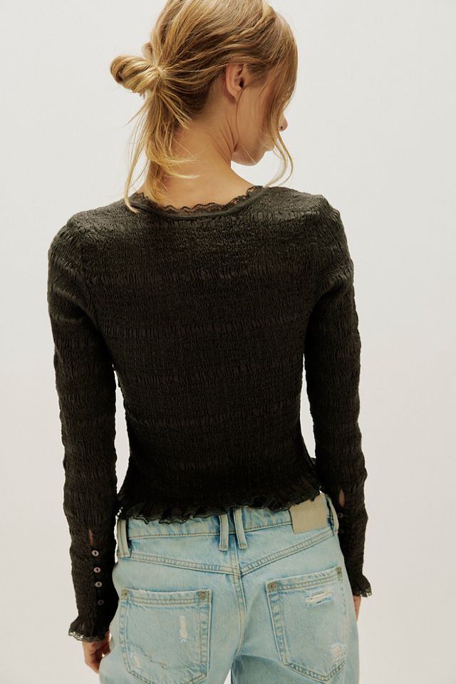 Elliot Smocked Solid Top #1