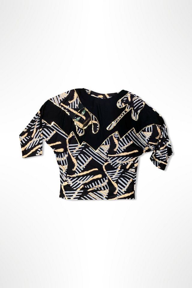 1980s Graphic Kitty Cat Top Selected By Ritual Vintage #1
