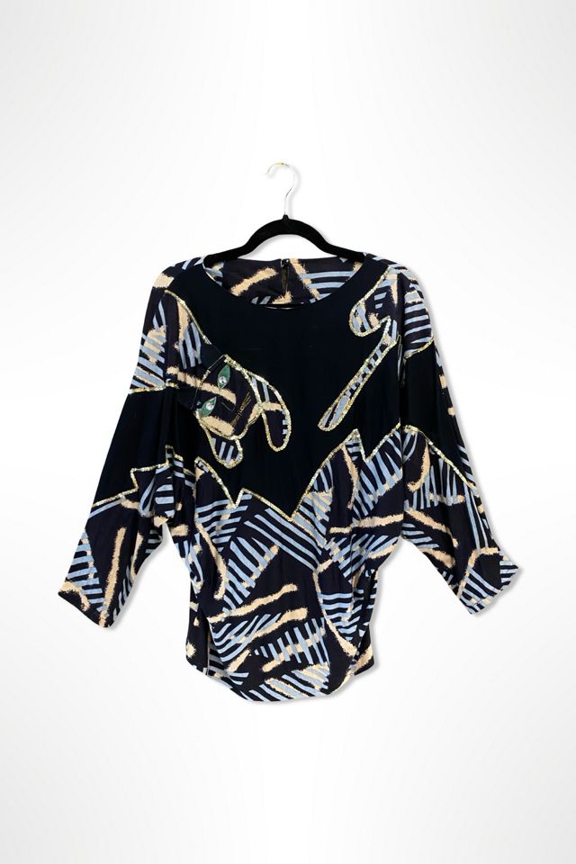 1980s Graphic Kitty Cat Top Selected By Ritual Vintage #2