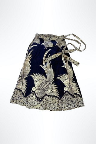 1970s Bird Of Paradise Print Wrap Skirt Selected By Ritual Vintage