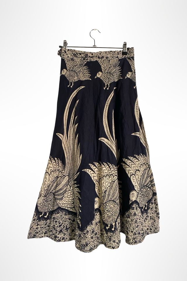 1970s Bird Of Paradise Print Wrap Skirt Selected By Ritual Vintage #1