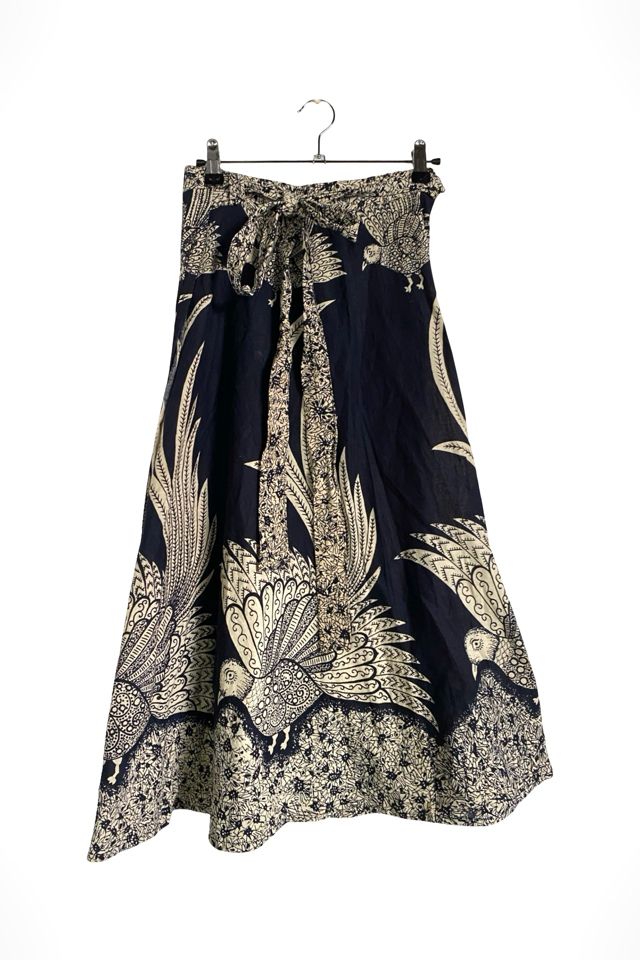 1970s Bird Of Paradise Print Wrap Skirt Selected By Ritual Vintage #3