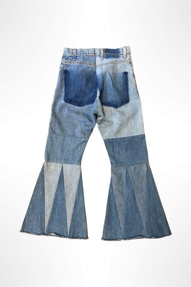 Reworked Patchwork Cropped Denim Bells Selected By Ritual Vintage #1
